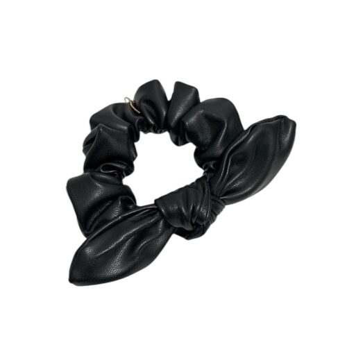 Leather look scrunchie