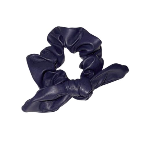 Leather look scrunchie