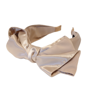 Hårbøyle silke look stor sløyfe