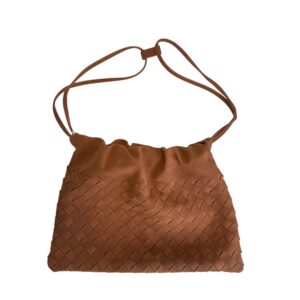 Flettet vegansk clutch stor